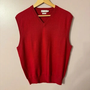 Peter Millar Merino Wool Vneck Sweater  Vest Mens Size M Golf Hampton